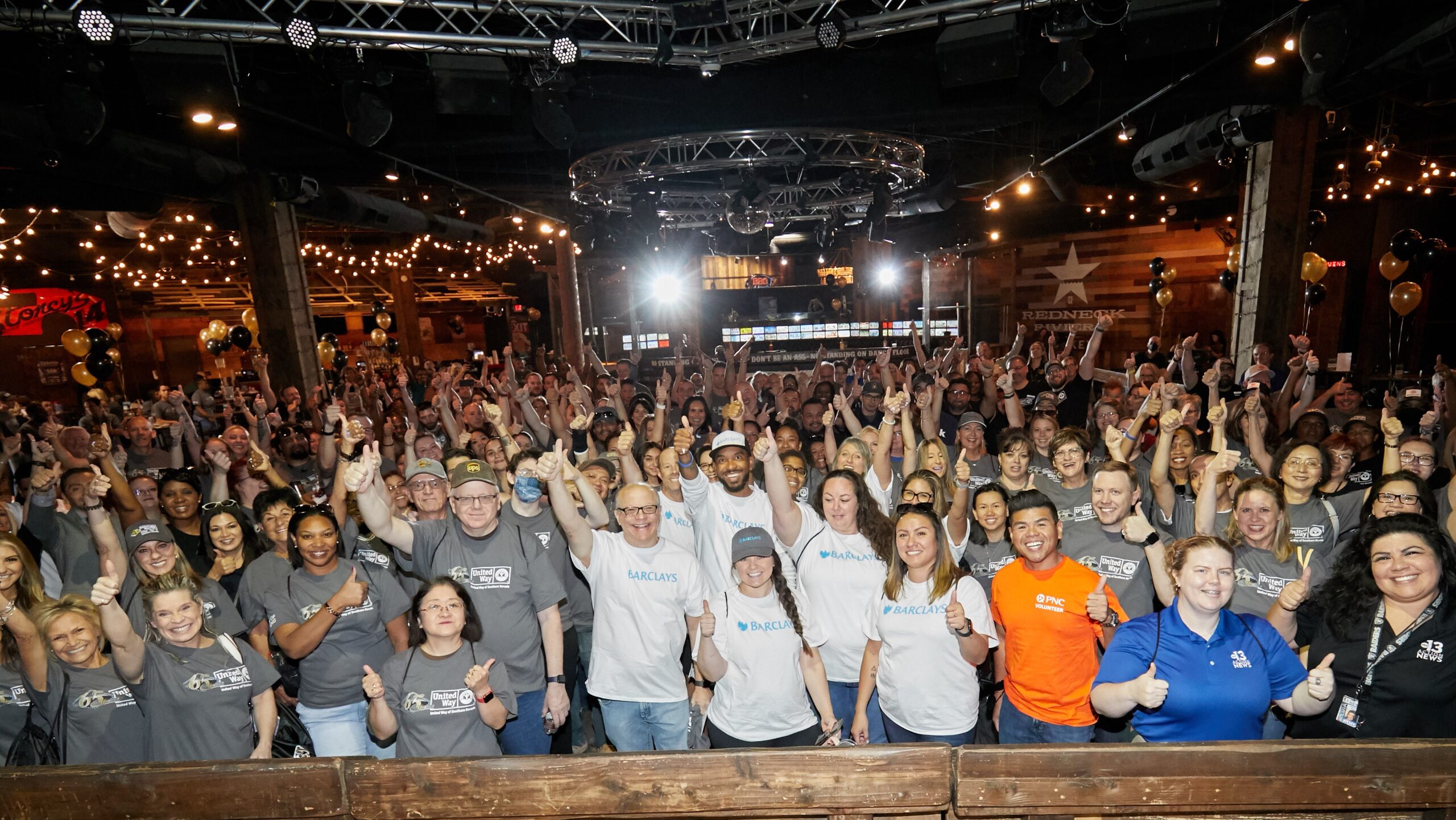 Crowd of volunteers at Day of Caring