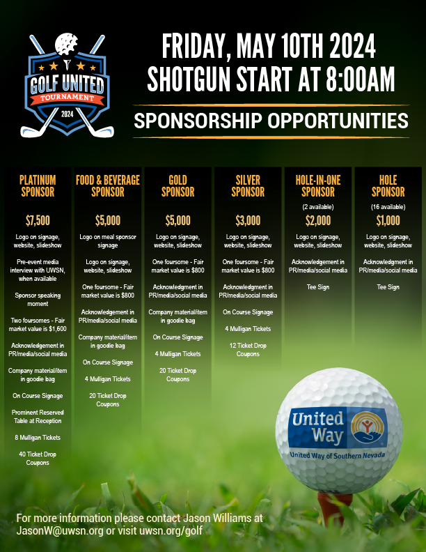 UWSN Golf United Tournament Sponsorship