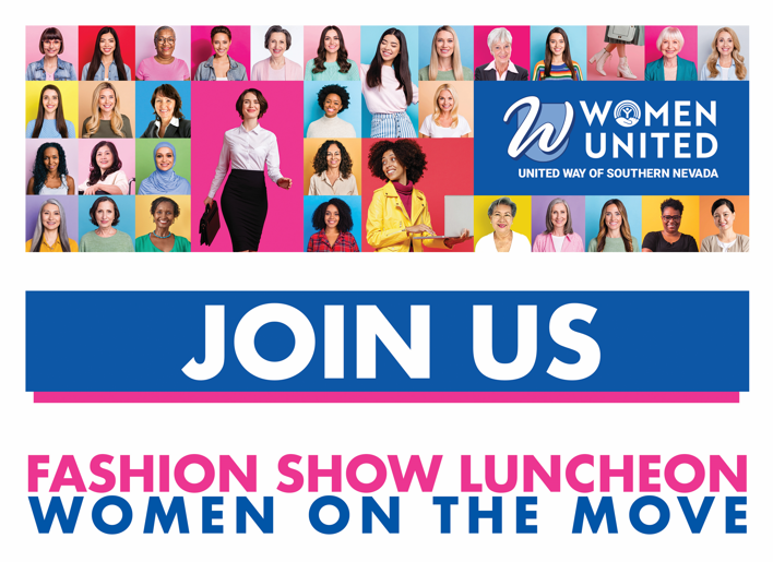 Women United Fashion Show Luncheon Women on the Move graphic